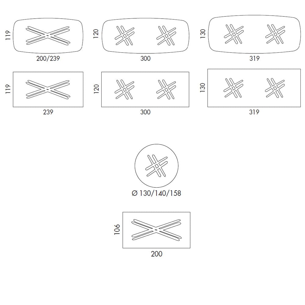 Baly Top Ceramic Dining Table by FCI London