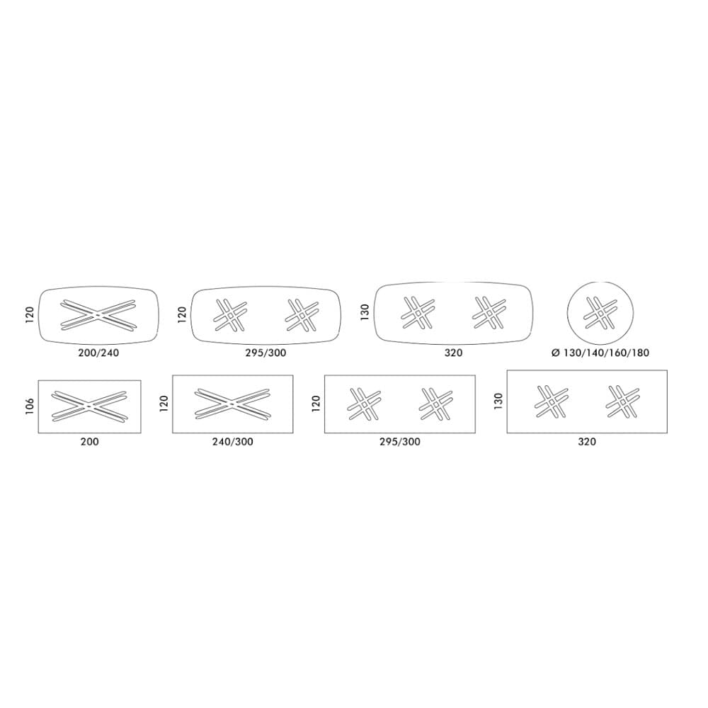 Baly Top Crystal Dining Table | FCI London