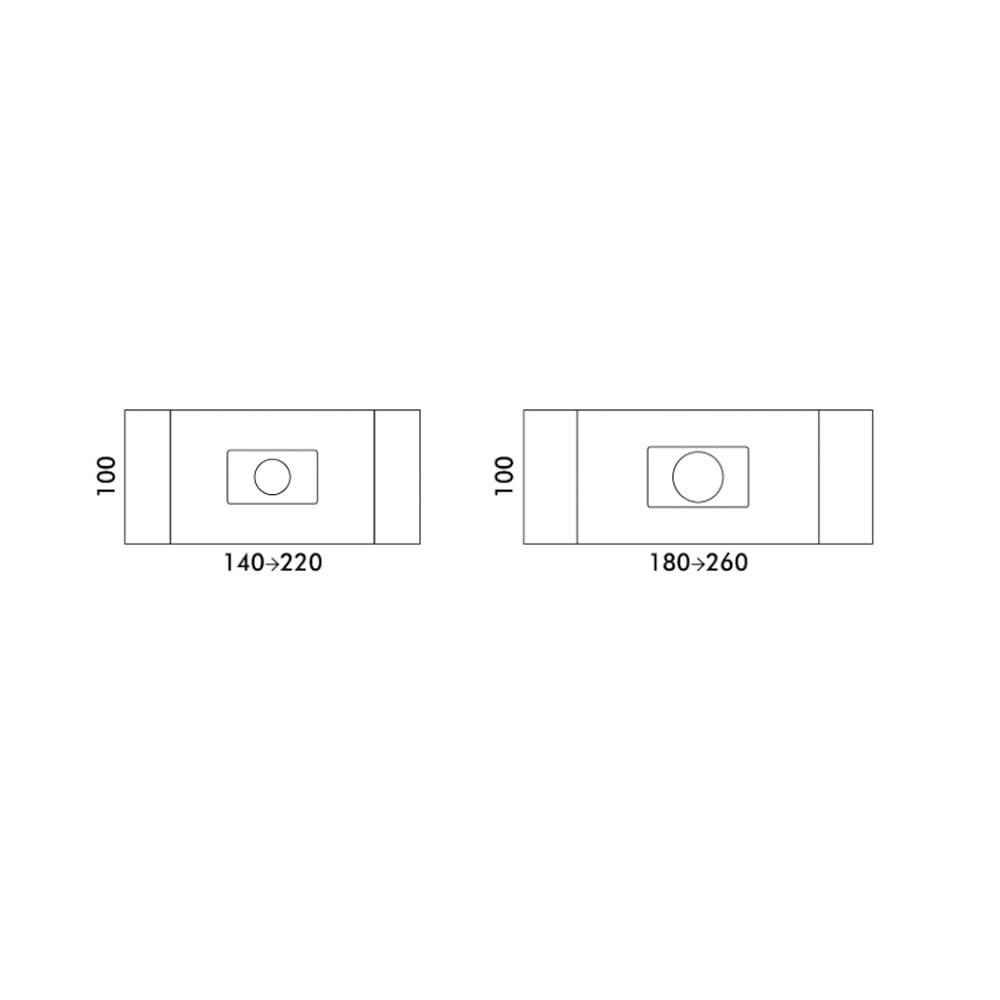 Cilindro Extendable Top Ceramic Dining Table | by FCI London