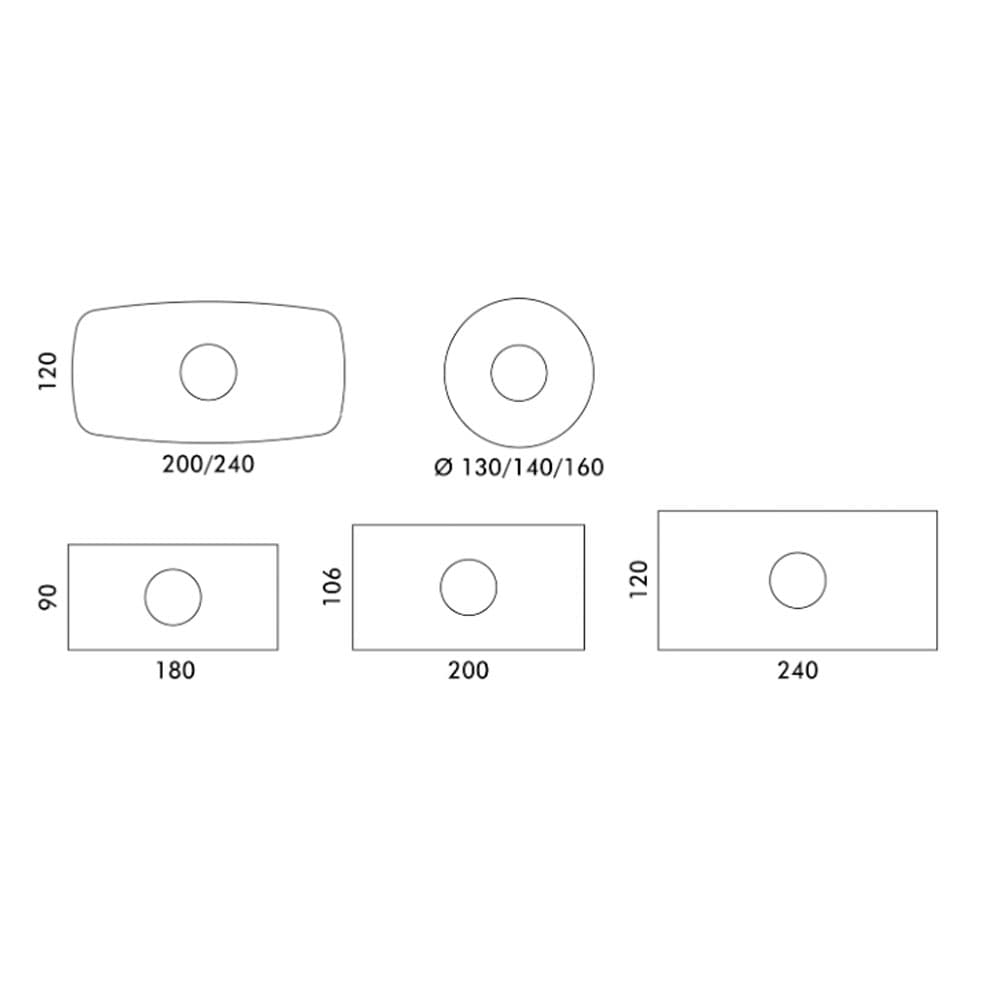 Cilindro Marble Top Dining Table | by FCI London