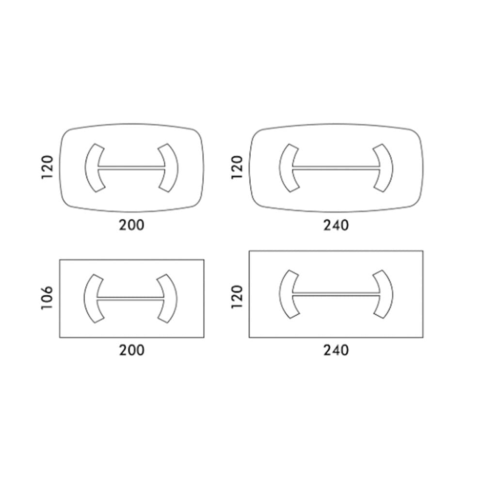 Dorian Top Marble Dining Table By FCI London