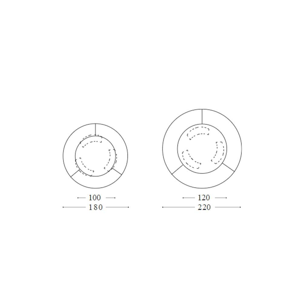 Dorian Top Wood Ceramic Dining Table By FCI London