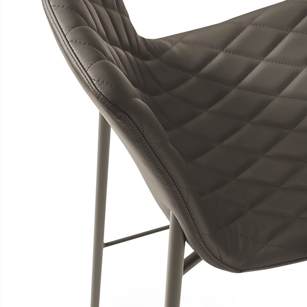 Lenny 4 Metal Legs Bar Stool By Italforma