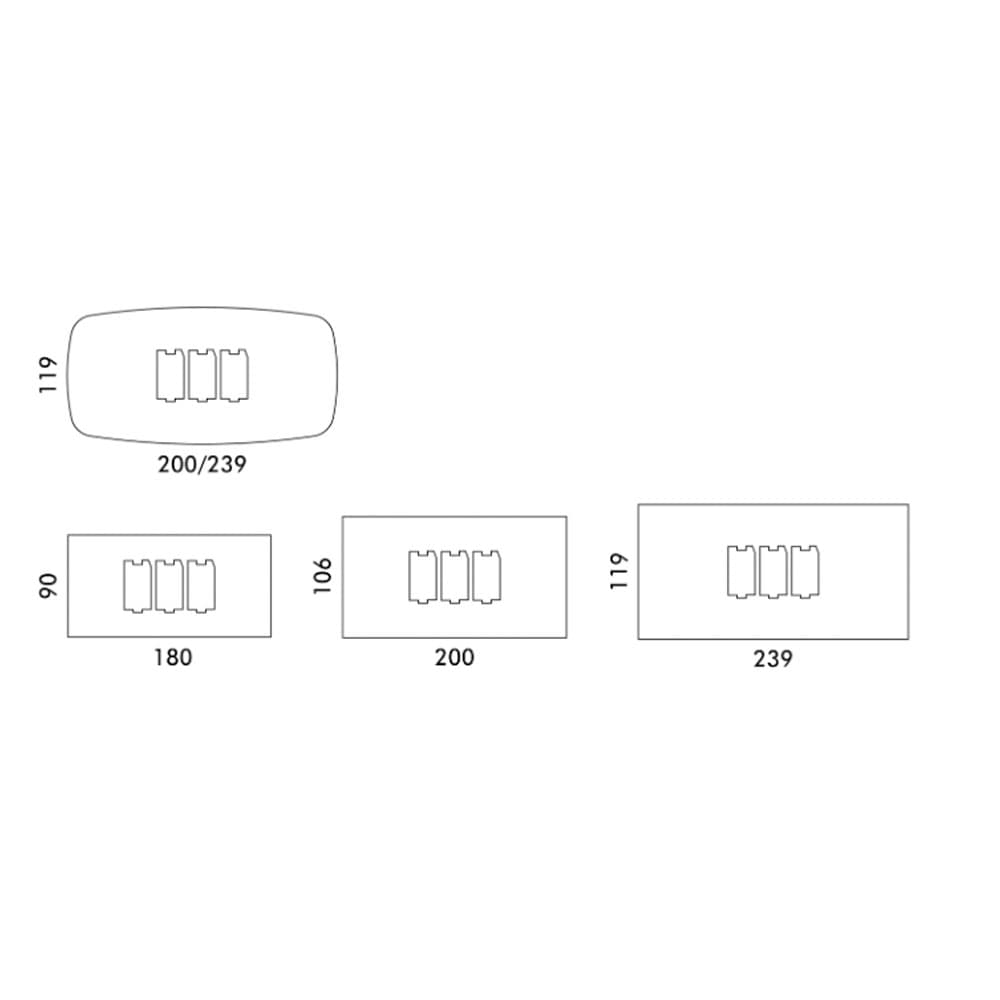 Narciso Ceramic Top Dining Table By FCI London