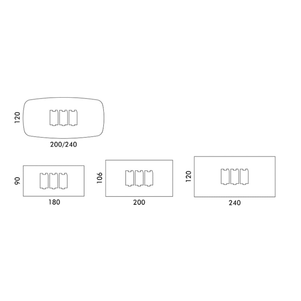 Narciso Top Crystal Dining Table By FCI London
