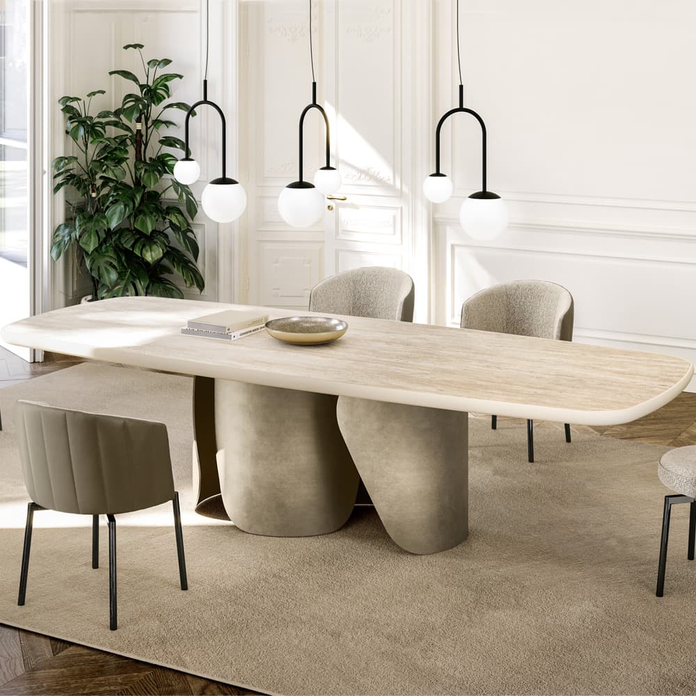 Onda Top King Ceramic Dining Table By FCI London