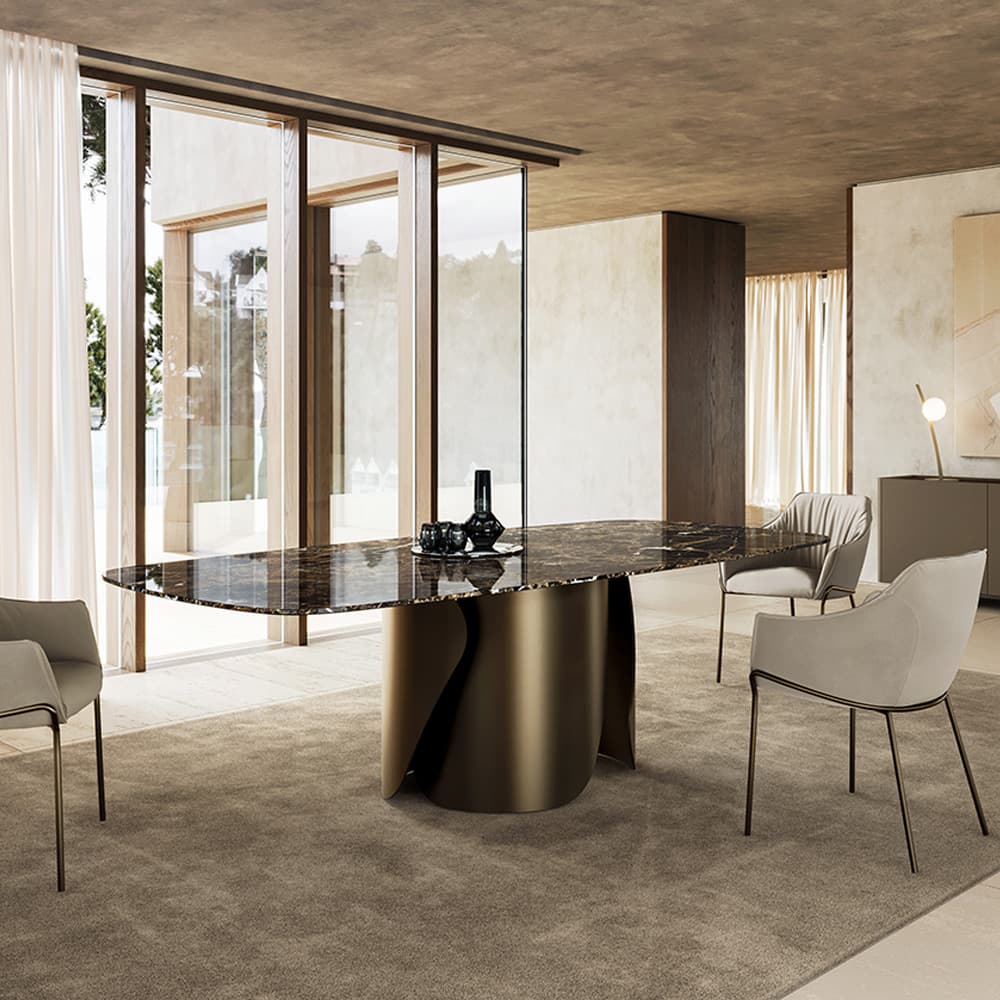 Onda Top Marble Dining Table By FCI London