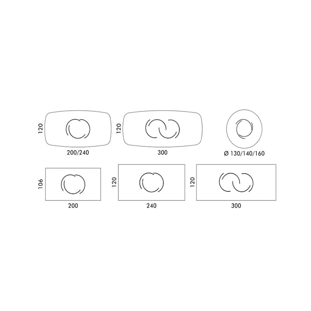 Onda Wooden Top Dining Table By FCI London