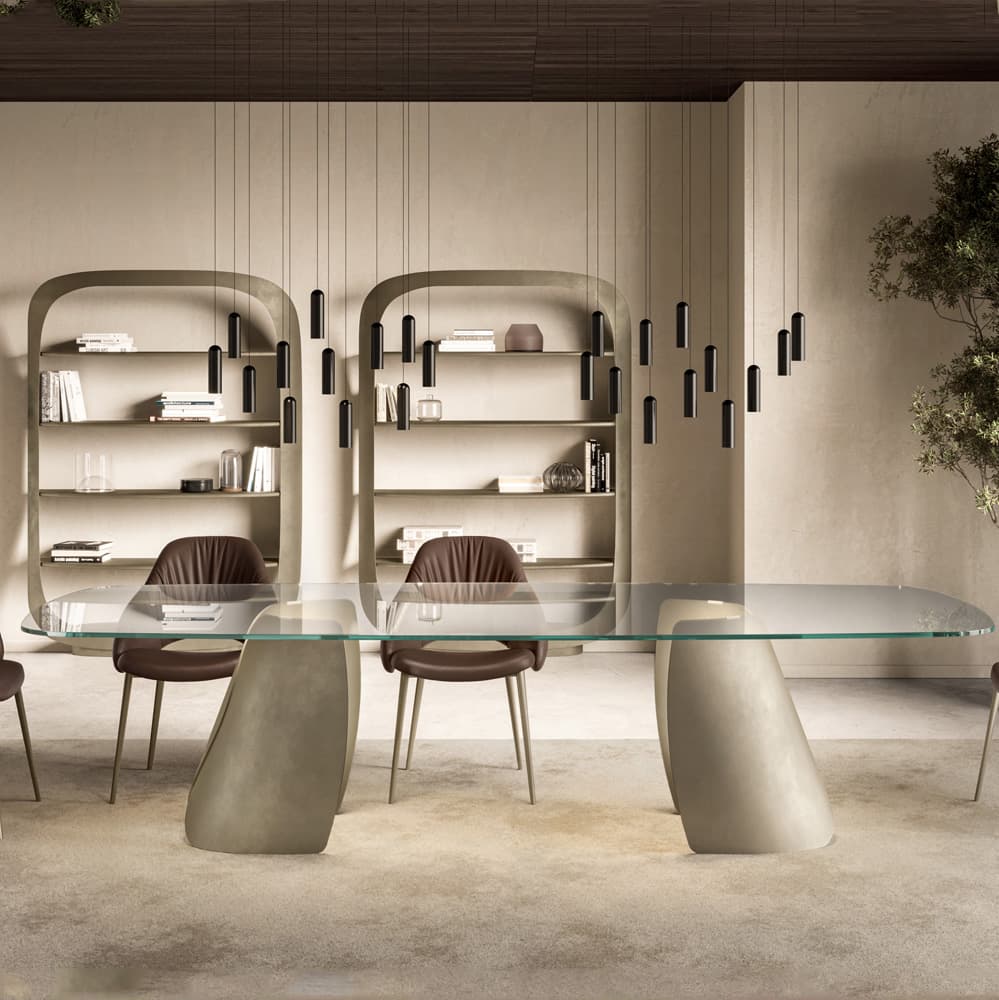 Perla Top Crystal Dining Table By FCI London