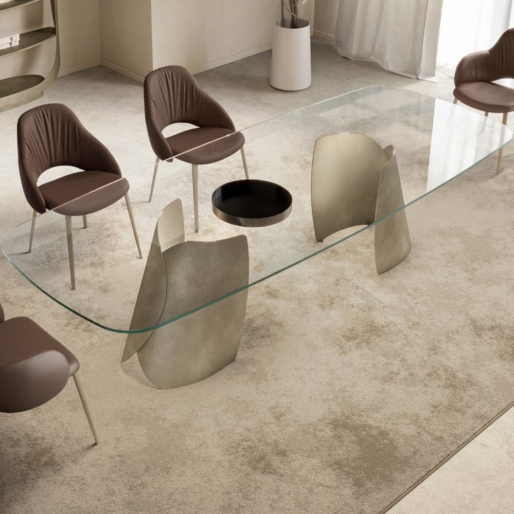 Perla Top Crystal Dining Table By FCI London