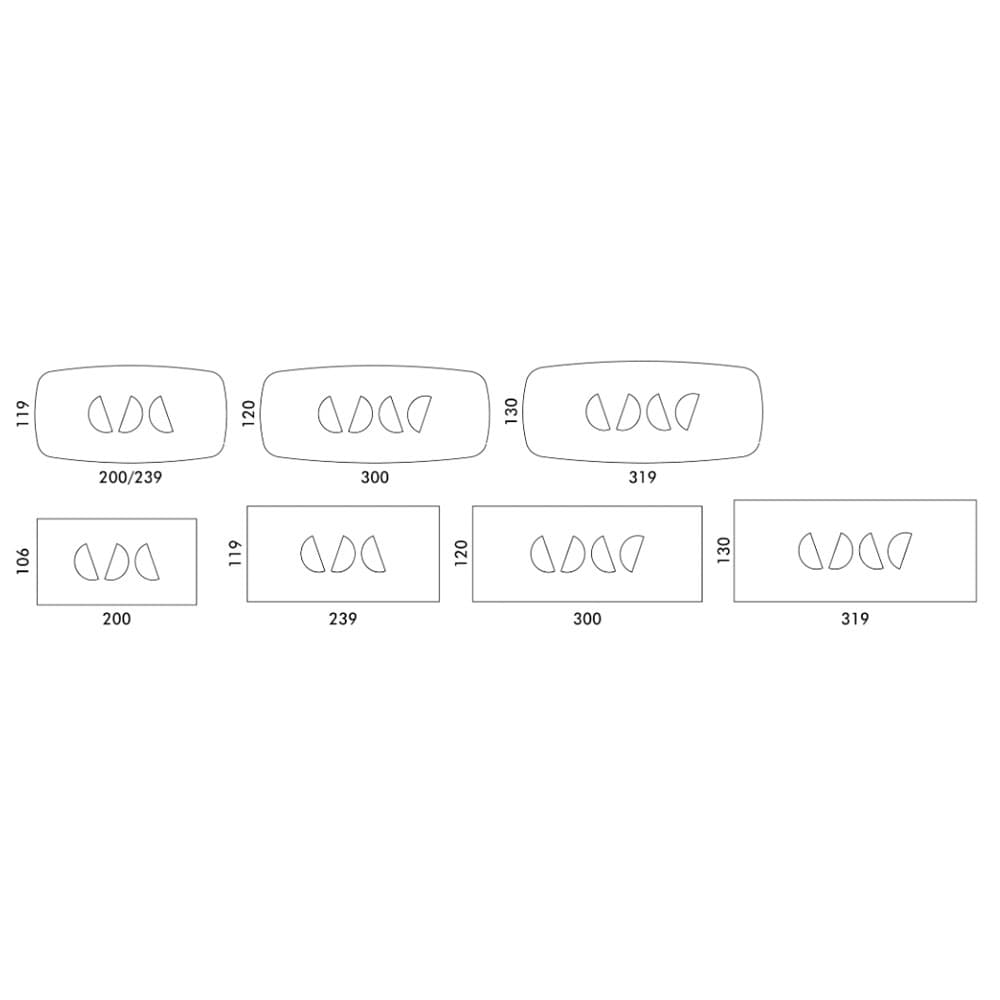 Plai Top Ceramic Dining Table By FCI London