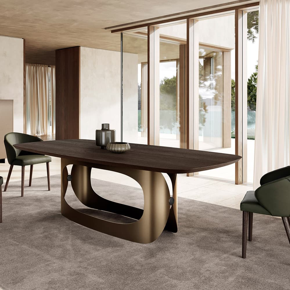 Polifemo Wooden Top Dining Table By FCI London