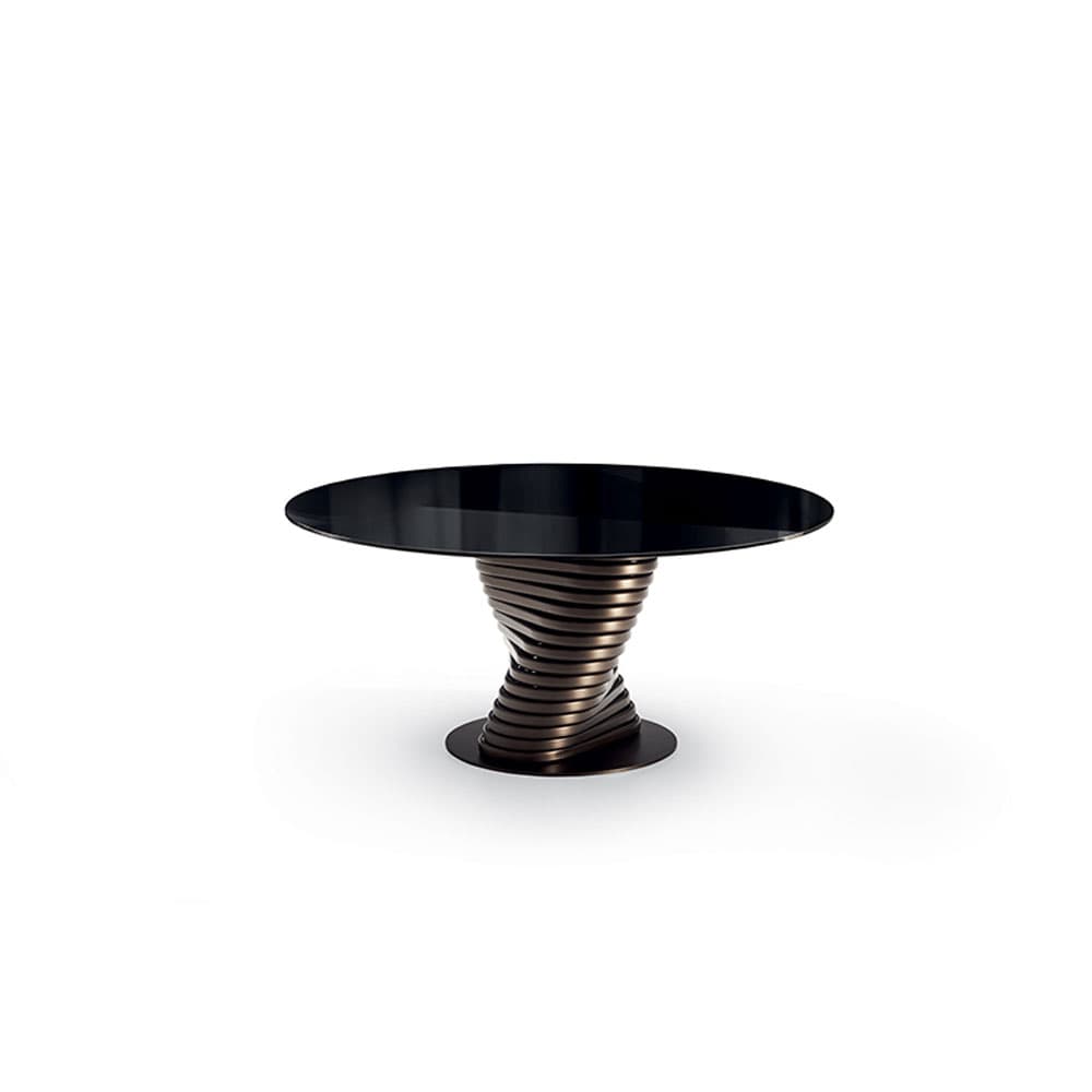 Rotolo Top Crystal Dining Table By FCI London