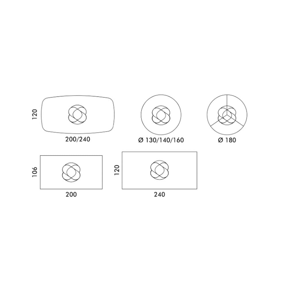 Rotolo Top Marble Dining Table By FCI London