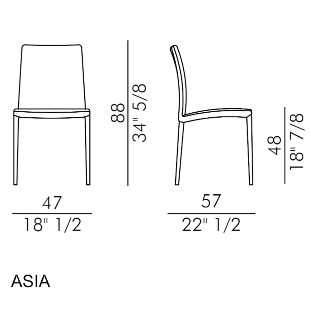 Asia-Soft Dining Chair by Italforma