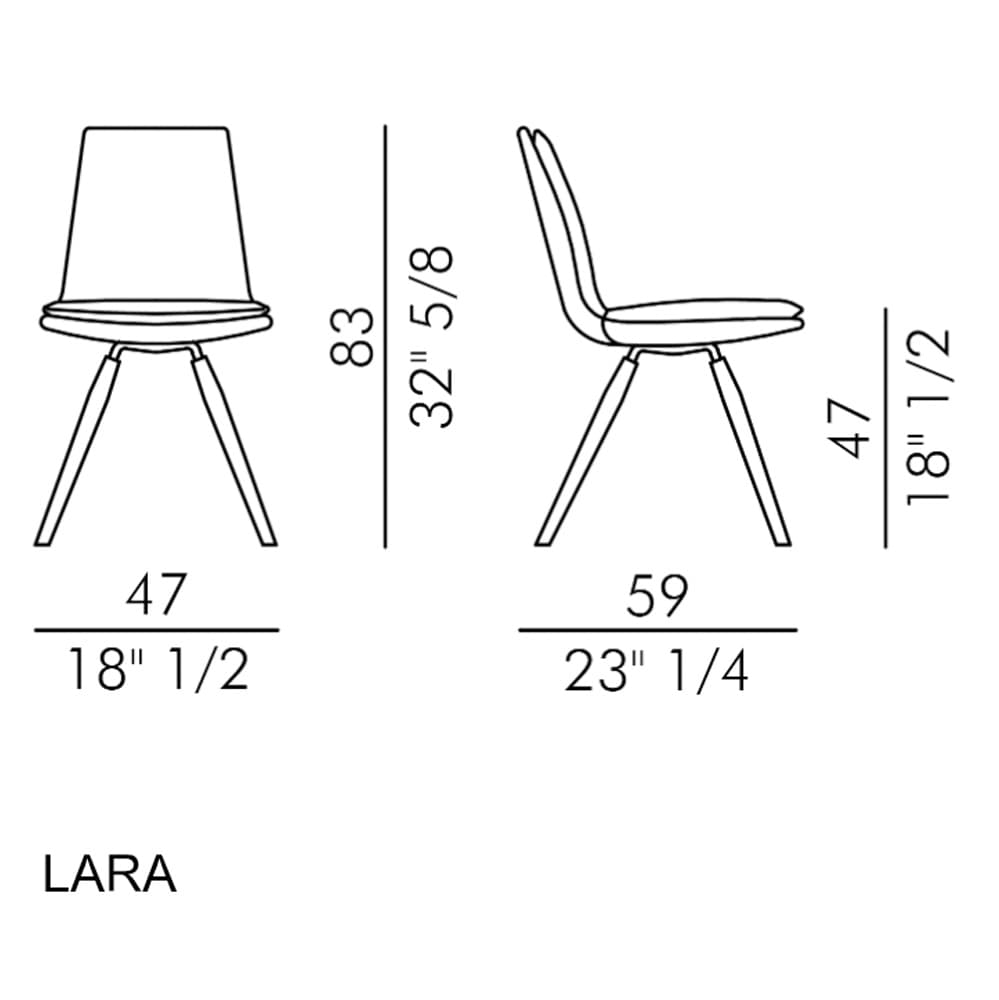 Lara Dining Chair by Italforma