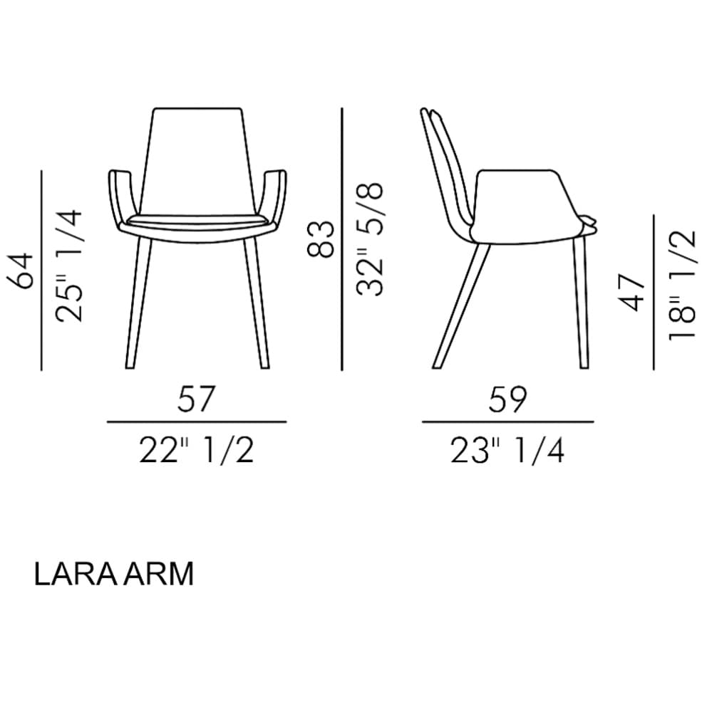 Lara G Armchair by Italforma