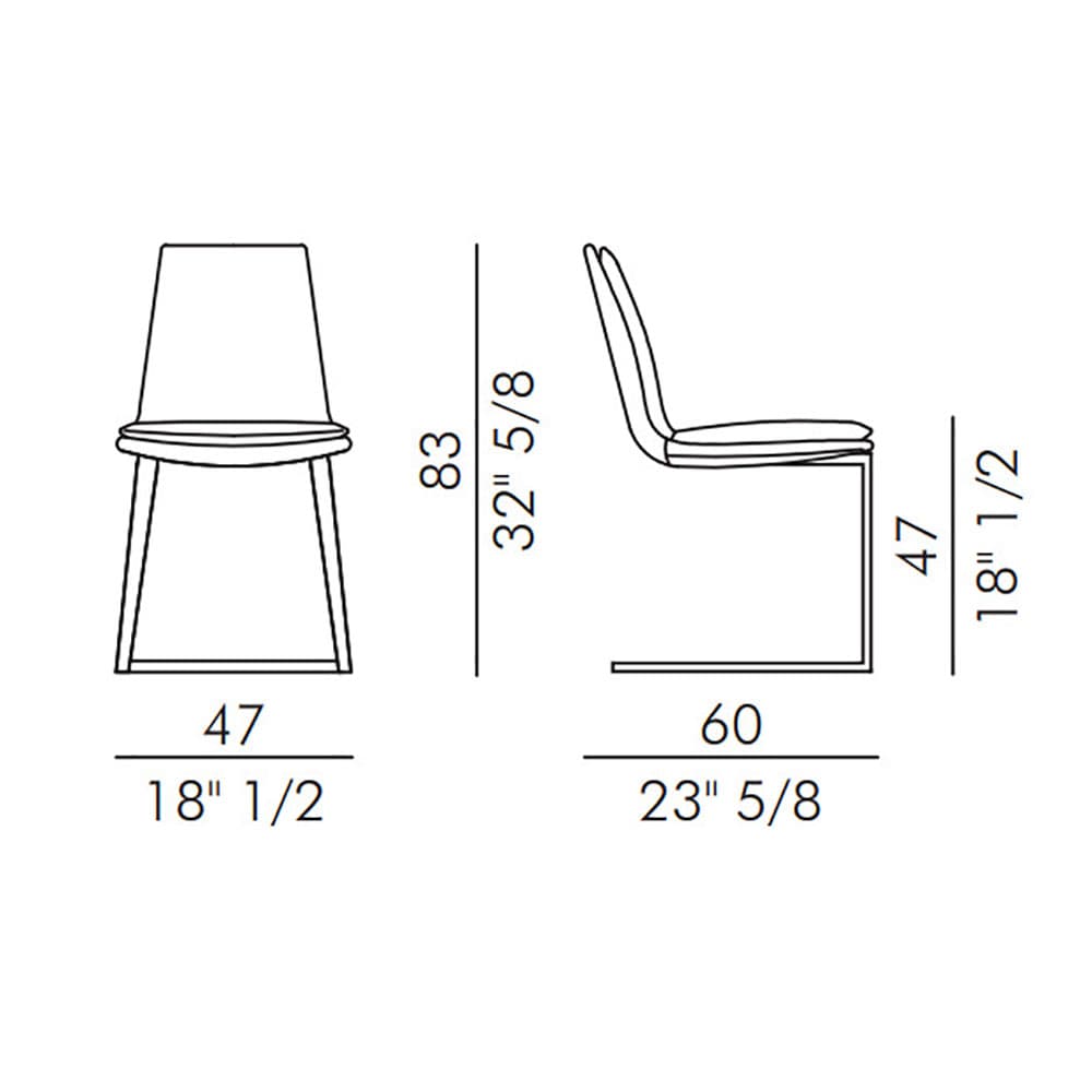 Lara Cantilever Dining Chair | Italforma | FCI London