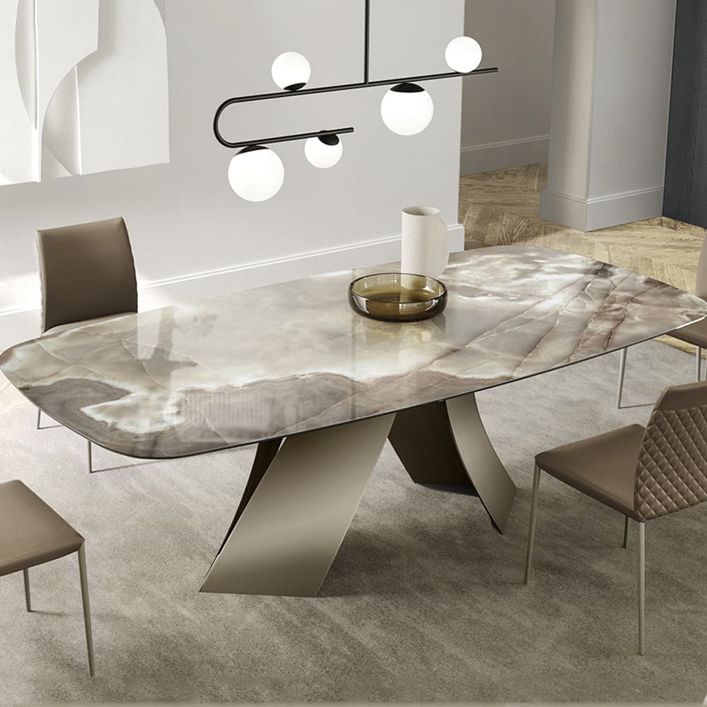 Twist Top Ceramic Dining Table By FCI London