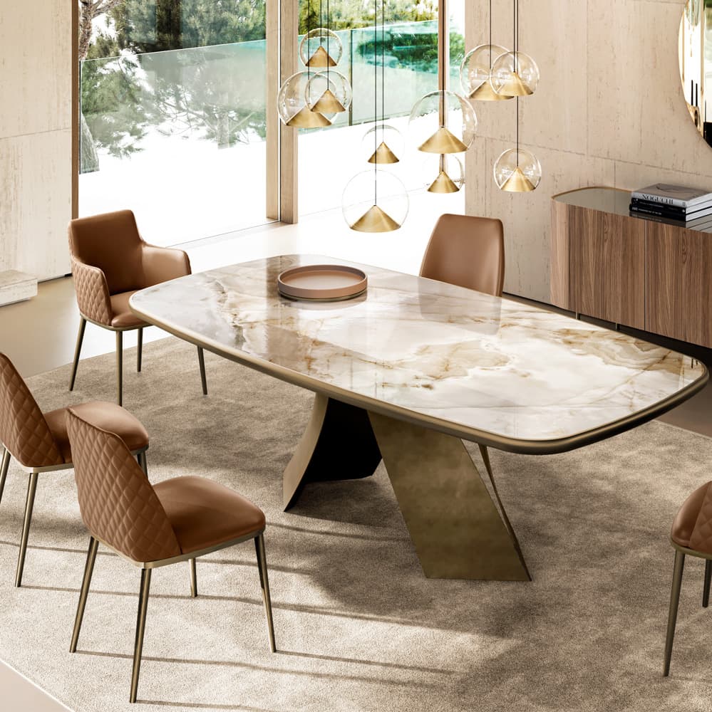 Twist Top King Ceramic Dining Table By FCI London