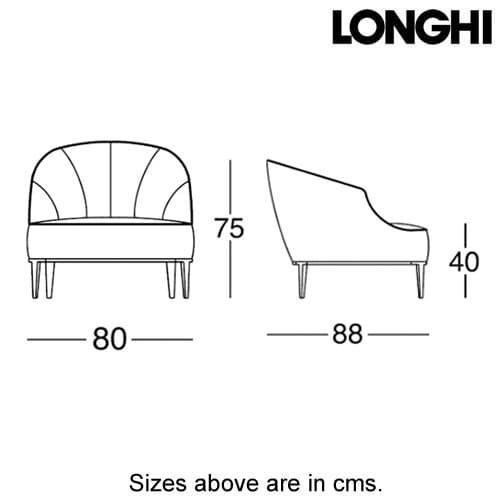 Beth Armchair by Longhi