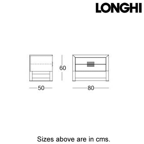 Orwell Bedside Table by Longhi