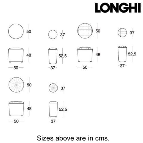 Teo Loveluxe Pouf  by Longhi