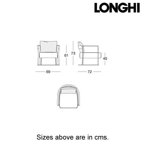 Kathryn Armchair by Longhi