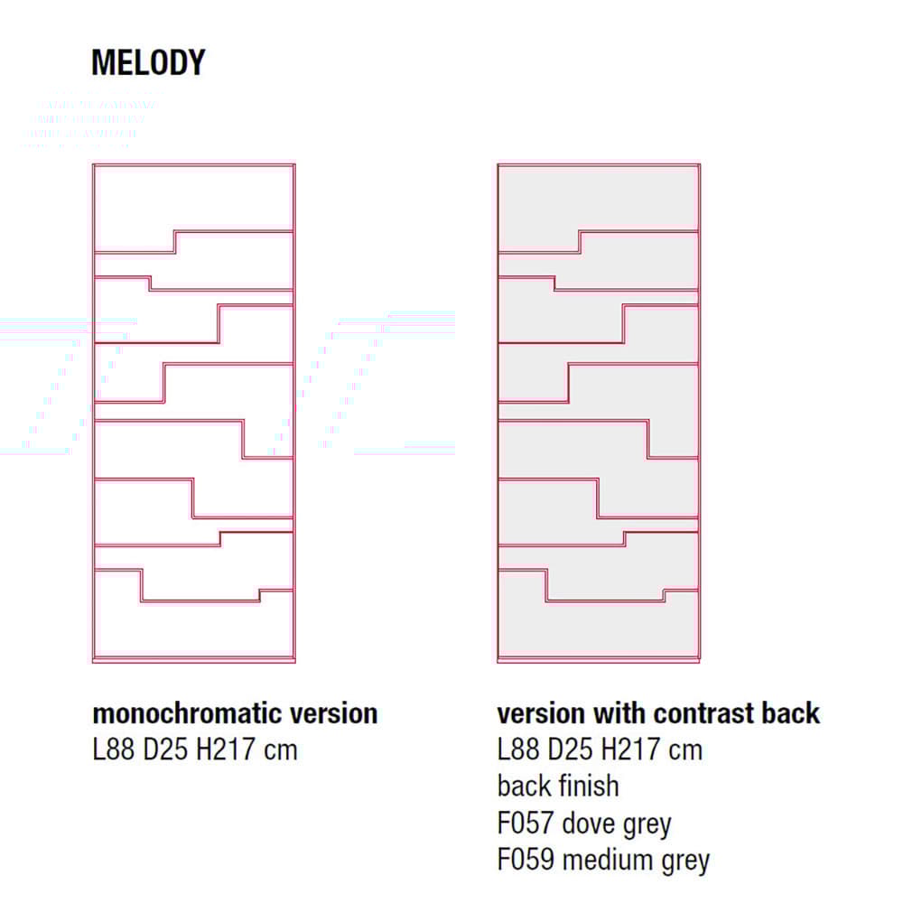 Melody Shelving by Mdf Italia