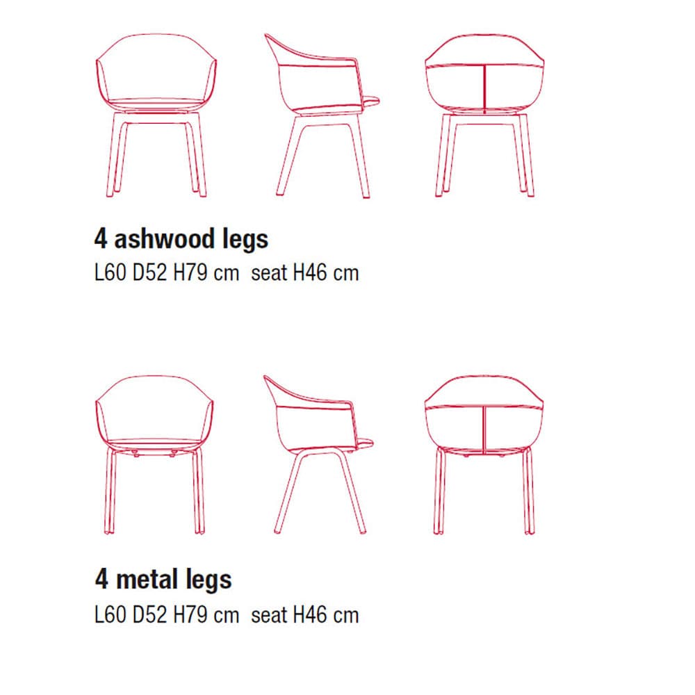 Siena Armchair by Mdf Italia