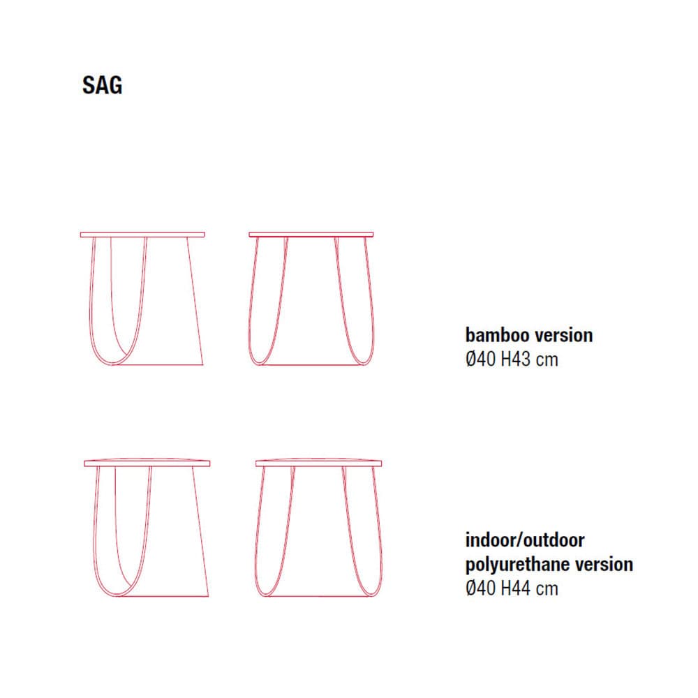 Sag Coffee Table by Mdf Italia