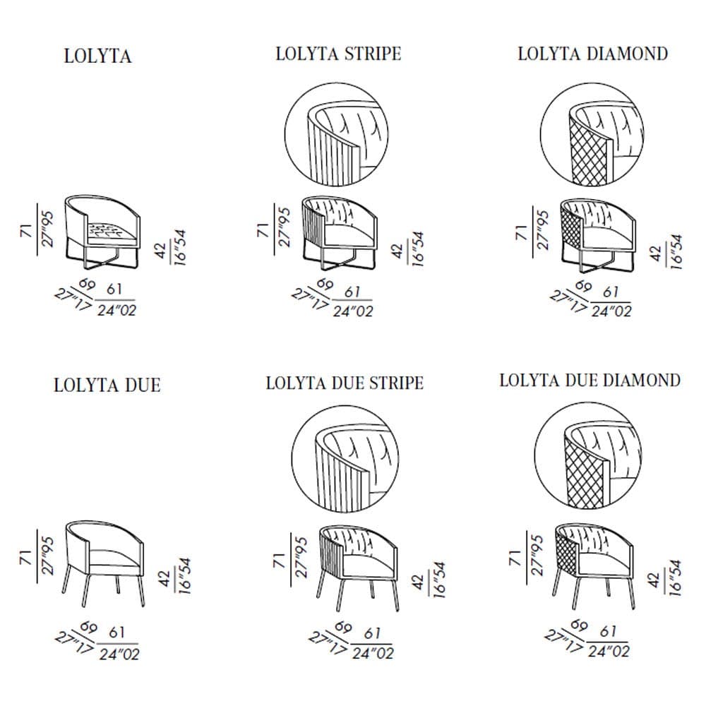 Lolyta Lounger by Meridiani