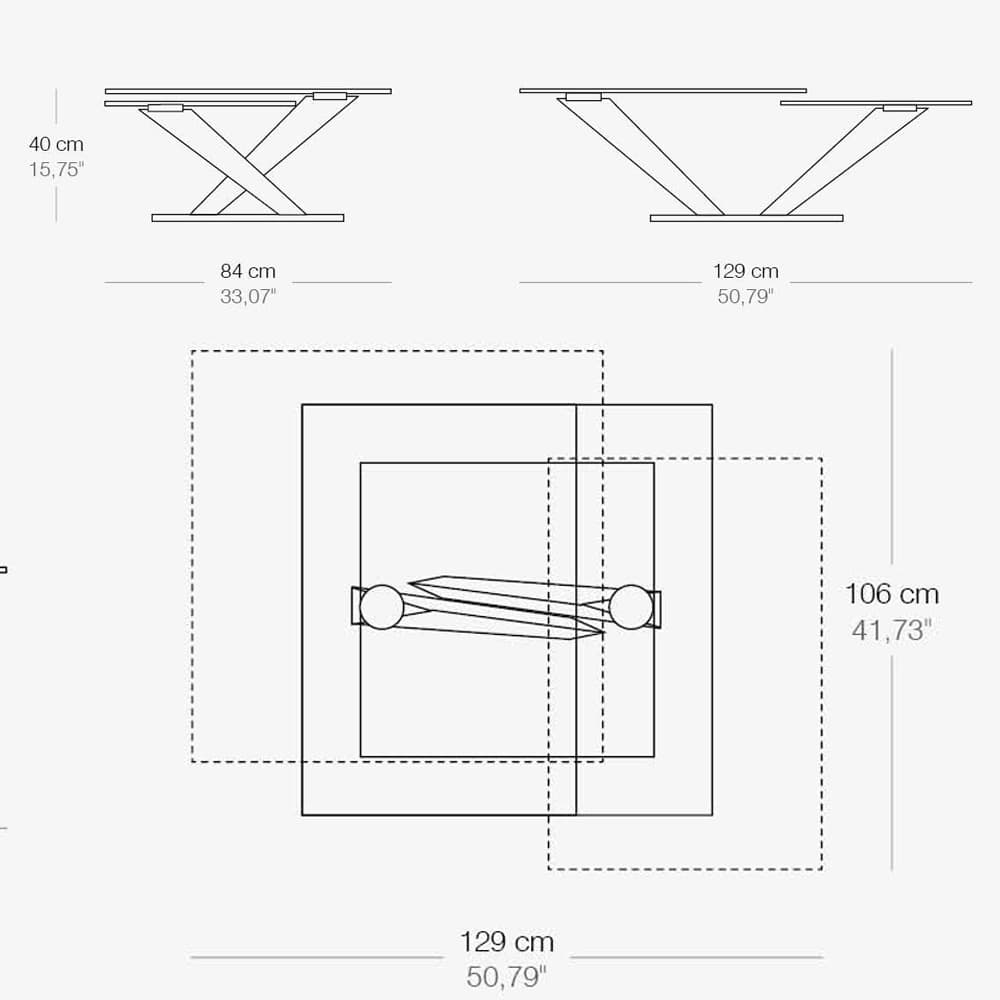 Calypso Extending Coffee Table by Naos
