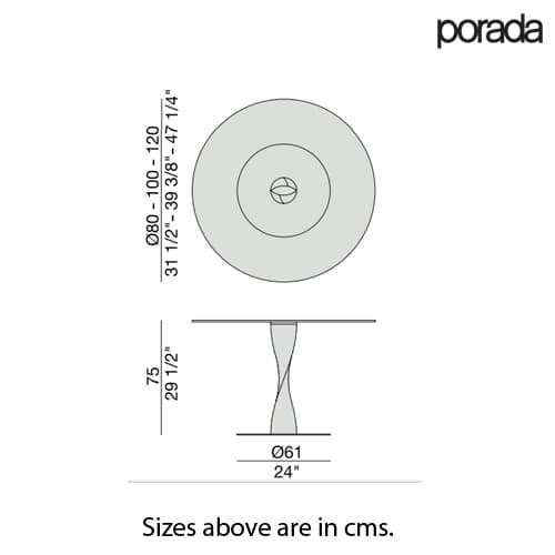 Spin Dining Table by Porada