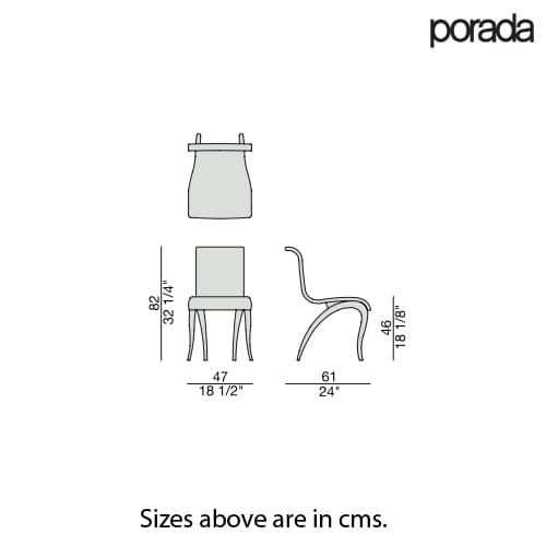 Anxie Dining Chair by Porada