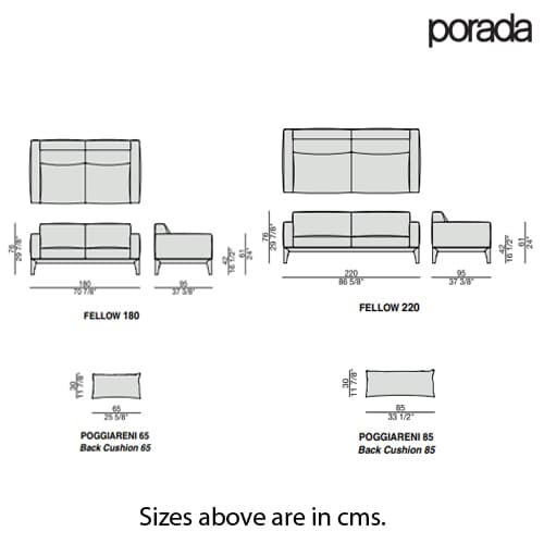 Fellow Sofa by Porada