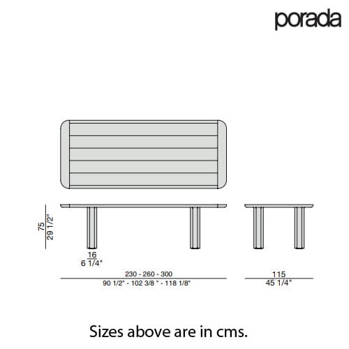 Quadrifoglio Wood Dining Table by Porada