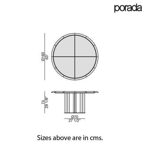 Thayl Dia 160 Dining Table by Porada
