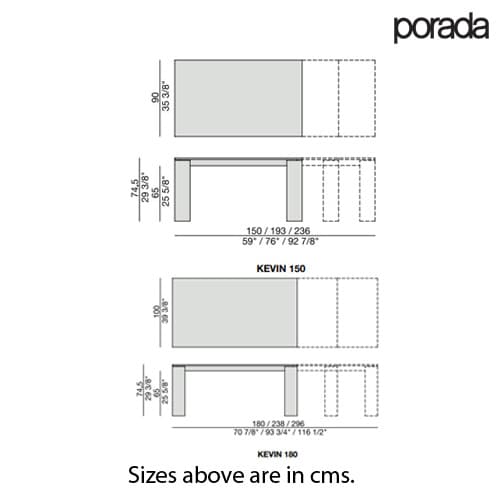 Kevin Extending Table by Porada