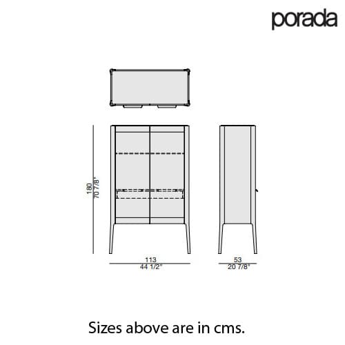 Atlante Bar Cabinet by Porada