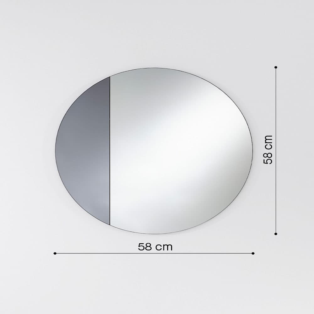 Cord Grey Wall Mirror By FCI London