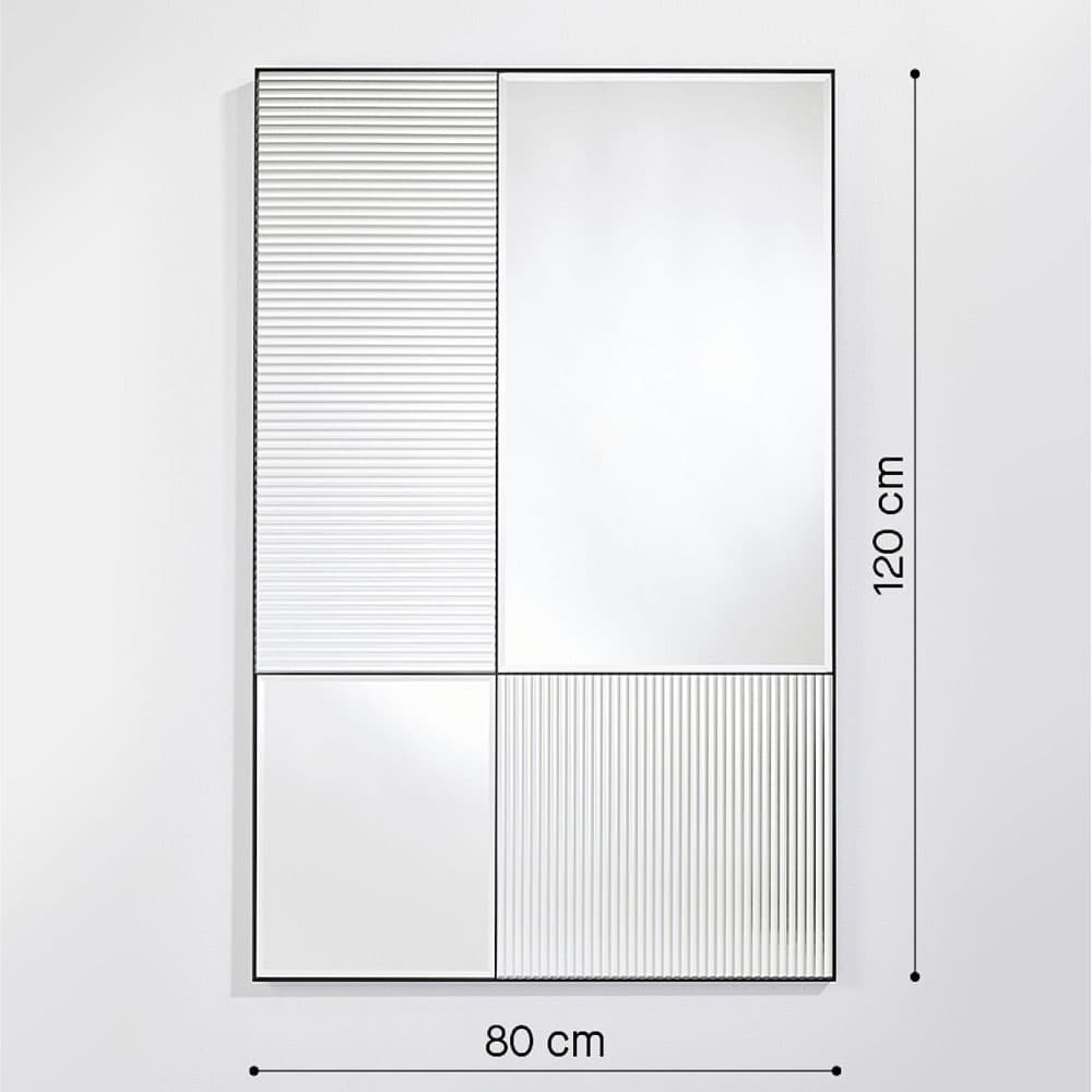 Finestra Flutes Rectangle Mirror By FCI London