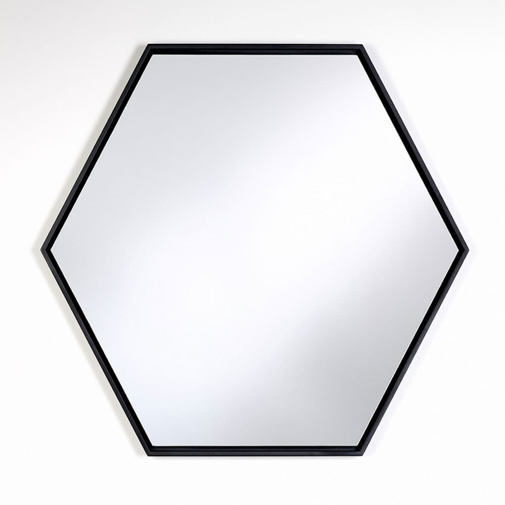 Lina Black Hex Mirror By FCI London