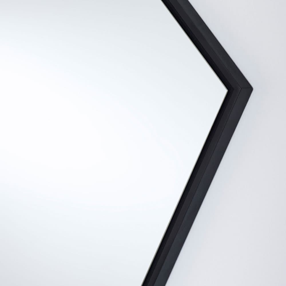 Lina Black Hex Mirror By FCI London