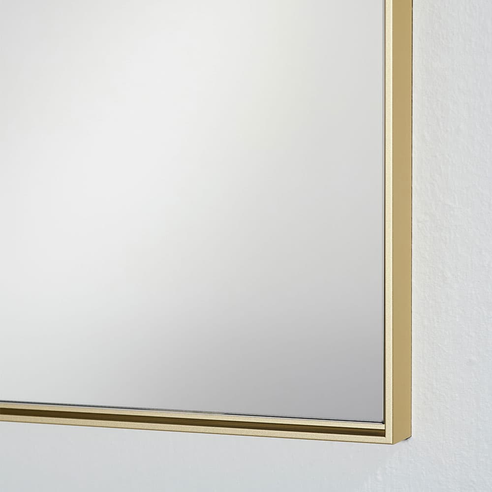 Lucka Gold Small Rectangle Mirror By FCI London