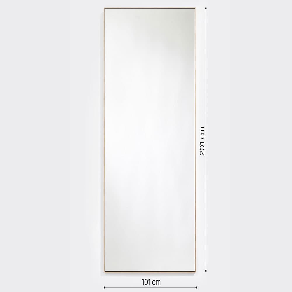 Lucka Oak XXL Mirror By FCI London