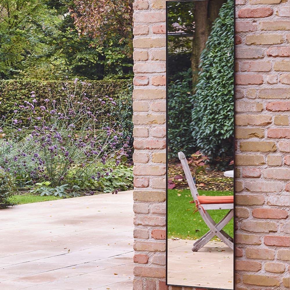 Lucka Outdoor Black Custom Mirror By FCI London