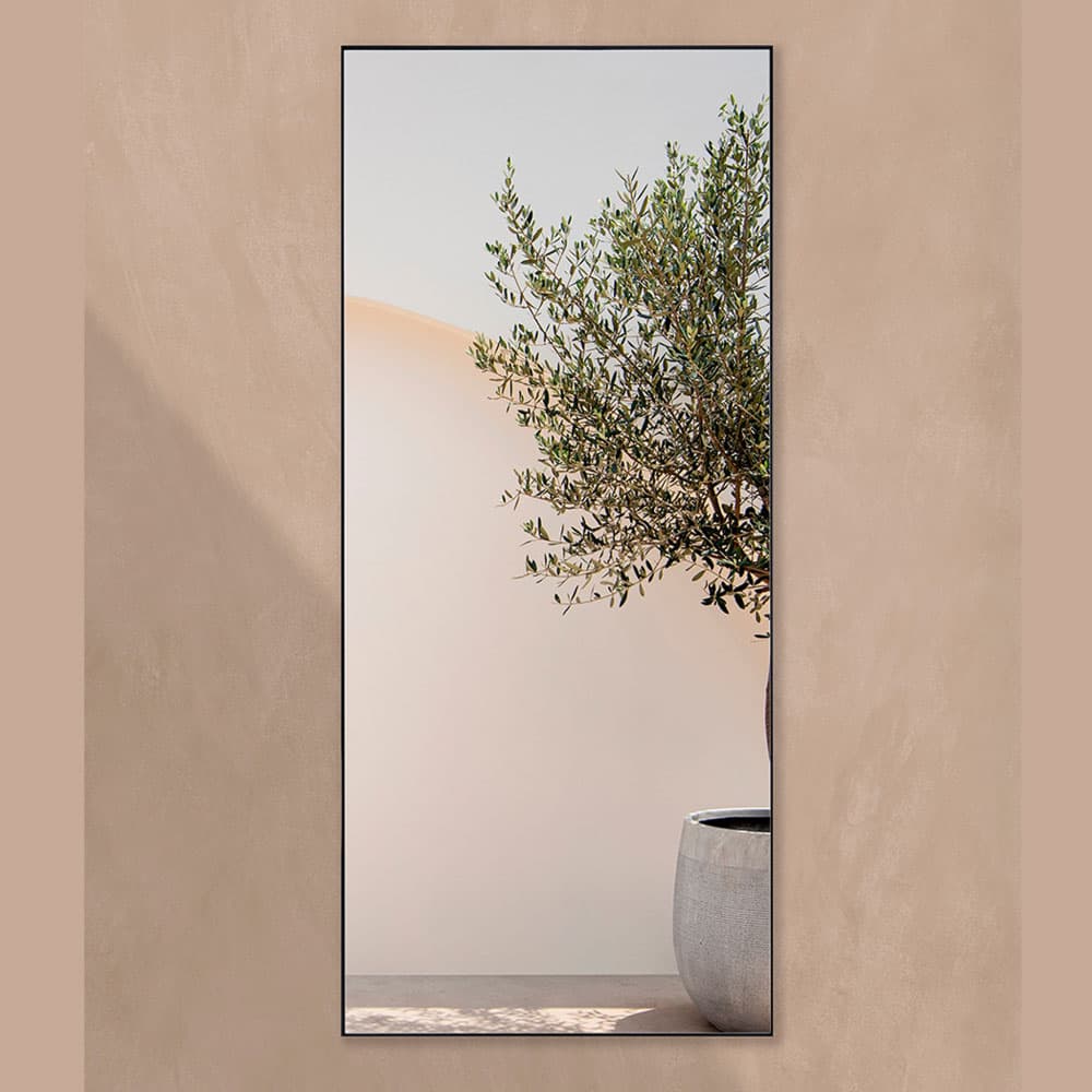 Lucka Outdoor Black XL Mirror By FCI London