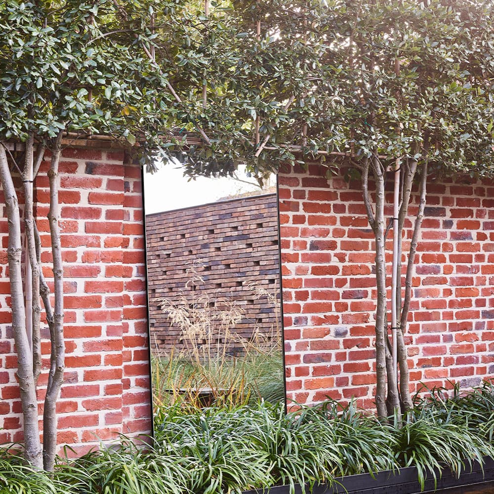 Lucka Outdoor Black XL Mirror By FCI London