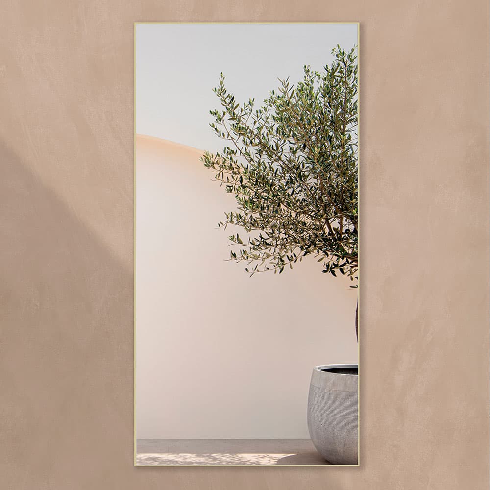 Lucka Outdoor Gold XL Mirror By FCI London